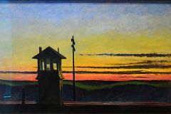 16 Railroad Sunset - Edward Hopper 1929 Whitney Museum Of American Art New York City.jpg